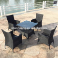 wicker furniture dining sets PE rattan outdoor aluminum chair